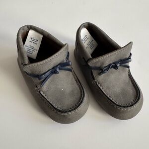 Janie & Jack Loafers Grey & Navy 12-18mo NWOT